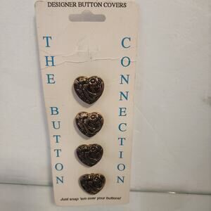 Vintage Button Covers "The Button Connection" metal